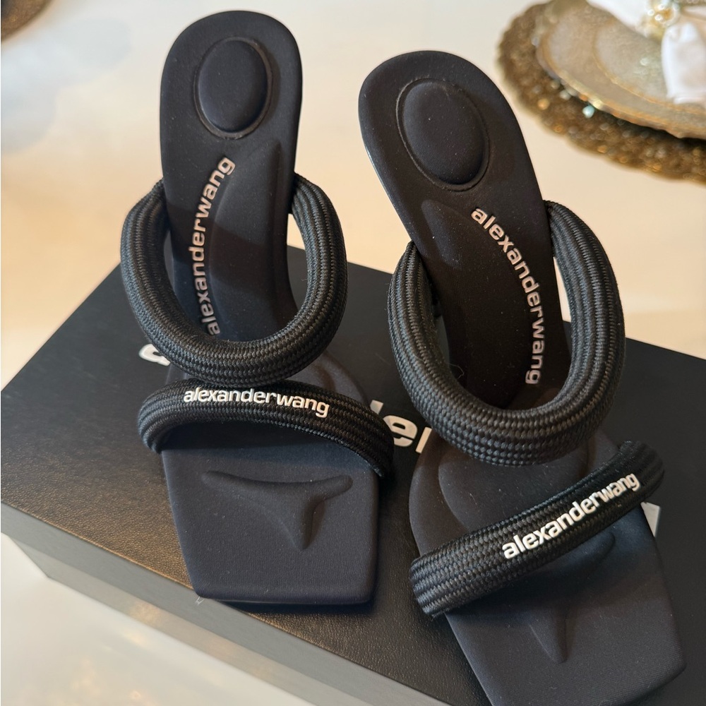 Alexander Wang Black Tubular Sandals